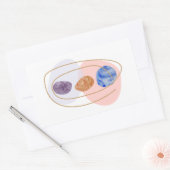 Sticker Rectangulaire Trois Pierres (Enveloppe)