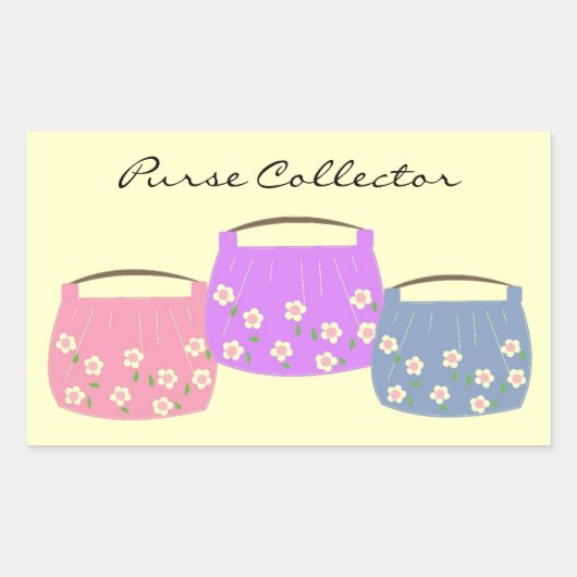 Sticker Rectangulaire Trois purées florales (Devant)