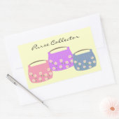 Sticker Rectangulaire Trois purées florales (Enveloppe)