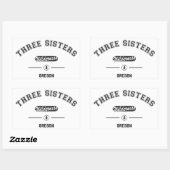 Sticker Rectangulaire Trois Soeurs Wilderness (Feuille)