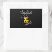 Sticker Rectangulaire Trombone Chick #4 (Sac)