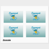 Sticker Rectangulaire Trompette no 3 (Feuille)