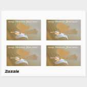 Sticker Rectangulaire Trompettes anges (Feuille)