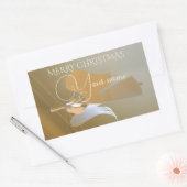 Sticker Rectangulaire Trompettes anges (Enveloppe)