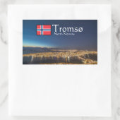 Sticker Rectangulaire Tromso Norvège (Sac)