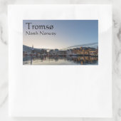 Sticker Rectangulaire Tromso Norvège (Sac)