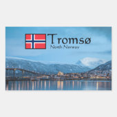 Sticker Rectangulaire Tromso Norvège (Devant)