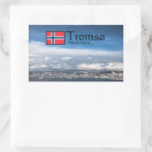 Sticker Rectangulaire Tromso Norvège (Sac)