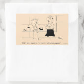 Sticker Rectangulaire Trop de café (Sac)