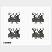 Sticker Rectangulaire Trophée Bucks Bowhunter (Feuille)