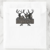 Sticker Rectangulaire Trophée Bucks Bowhunter (Sac)