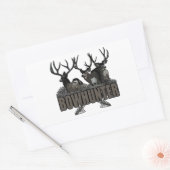 Sticker Rectangulaire Trophée Bucks Bowhunter (Enveloppe)