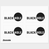 Sticker Rectangulaire Trou noir (Feuille)