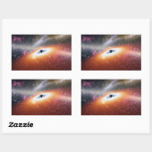 Sticker Rectangulaire Trou noir massif de la NASA (Feuille)