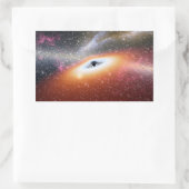 Sticker Rectangulaire Trou noir massif de la NASA (Sac)