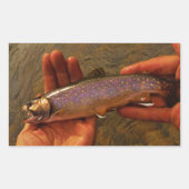 Sticker Rectangulaire Trout à Hands (Devant)