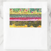 Sticker Rectangulaire Trout fishing (Sac)