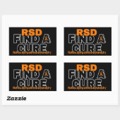 STICKER RECTANGULAIRE TROUVER UN TRAITEMENT/BOLD...RSD (Feuille)