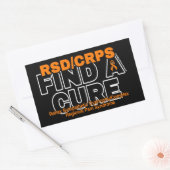 STICKER RECTANGULAIRE TROUVER UNE CURE/BOLD...RSD/CRPS (Enveloppe)