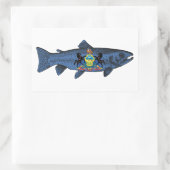 Sticker Rectangulaire Truite de Pennsylvanie (Sac)