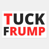 Sticker Rectangulaire Trump (Devant)