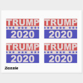 Sticker Rectangulaire Trump 2020 (Feuille)