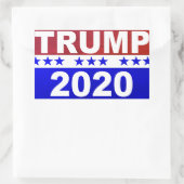 Sticker Rectangulaire Trump 2020 (Sac)