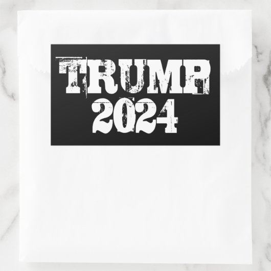 Sticker Rectangulaire Trump 2024 (Sac)
