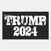 Sticker Rectangulaire Trump 2024 (Devant)