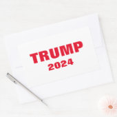 Sticker Rectangulaire Trump 2024 Colorful Red White Bold Cool tendance (Enveloppe)