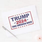 Sticker Rectangulaire Trump 2024 : Reprendre l'Amérique (Enveloppe)