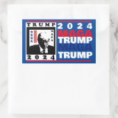 STICKER RECTANGULAIRE TRUMP 2024 RWB (Sac)