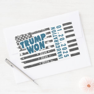 Sticker Rectangulaire Trump a gagné 2024