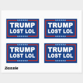 Sticker Rectangulaire Trump a perdu Lol (Feuille)
