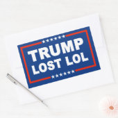 Sticker Rectangulaire Trump a perdu Lol (Enveloppe)
