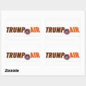 Sticker Rectangulaire Trump Air Au Naturel (Feuille)