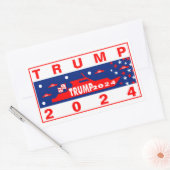 STICKER RECTANGULAIRE TRUMP BOATERS 2024 (Enveloppe)