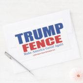 Sticker Rectangulaire Trump clôture 2016 (Enveloppe)
