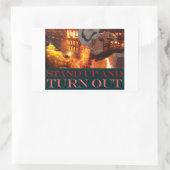 Sticker Rectangulaire Trump contre la participation à Trump (Sac)