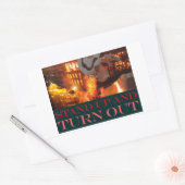 Sticker Rectangulaire Trump contre la participation à Trump (Enveloppe)