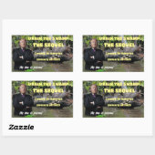 Sticker Rectangulaire Trump - Drain The Swamp The Sequel (Feuille)