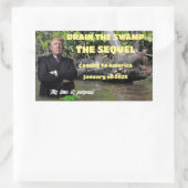 Sticker Rectangulaire Trump - Drain The Swamp The Sequel (Sac)