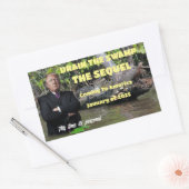 Sticker Rectangulaire Trump - Drain The Swamp The Sequel (Enveloppe)