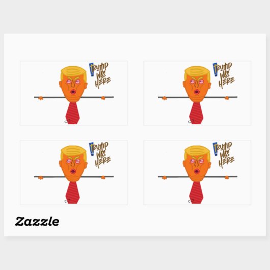 Sticker Rectangulaire Trump Kilroy Dark (Feuille)