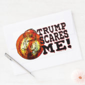 Sticker Rectangulaire Trump me fait peur 2016 (Enveloppe)
