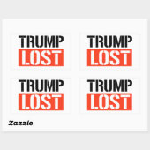 Sticker Rectangulaire Trump perdu (Feuille)