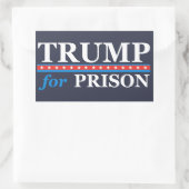 Sticker Rectangulaire TRUMP POUR LA PRISON anti-Trump (Sac)