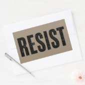 Sticker Rectangulaire Trump résiste à la contestation anti-politique de  (Enveloppe)