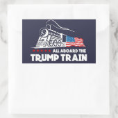 Sticker Rectangulaire Trump train (Sac)
