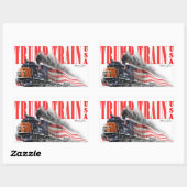 Sticker Rectangulaire Trump Train 2024 (Feuille)